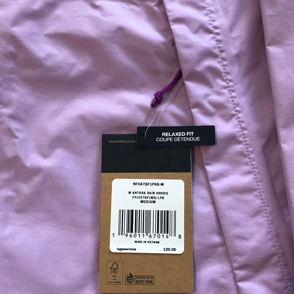 The North Face Women’s Antora Rain Hoodie “Purple Cactus Flower/Lupine” - Picture 7 of 8